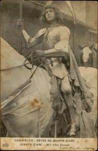 Compiègne, Fête de Jeanne d'Arc, Jeanne d'Arc, Mlle Alice Dumars CP 5544 PR