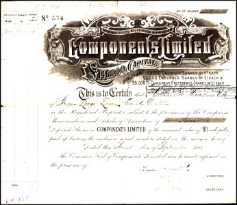 Components Ltd 1911