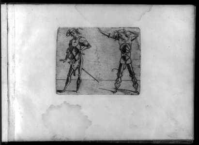 Composite figures in cubist and surrealistic style composed of materials such as chain links, tubes, sieves and tennis racquets LCCN2005679995