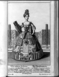 Composite figures of bookbinders, keyed to types of bindings- Die Buchbinderin LCCN2007681108