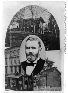 Composite of 4 photos- 1. Gen'l Grant; 2. New residence; 3. Grant's store; 4. Old residence. Galena, Ill., 1860 LCCN2002707075