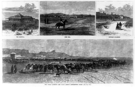 Composite of four scenes related to Indian relations with the U.S. government LCCN93514542