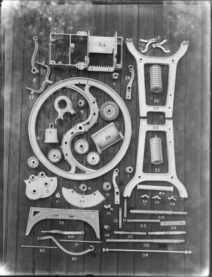 Components of Hudson Brothers chaff cutter from The Powerhouse Museum