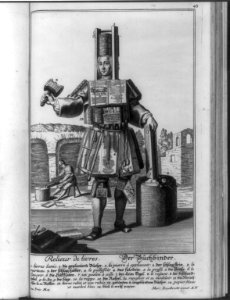 Composite figures of bookbinders, keyed to types of bindings- Der Buchbinder LCCN2007681109