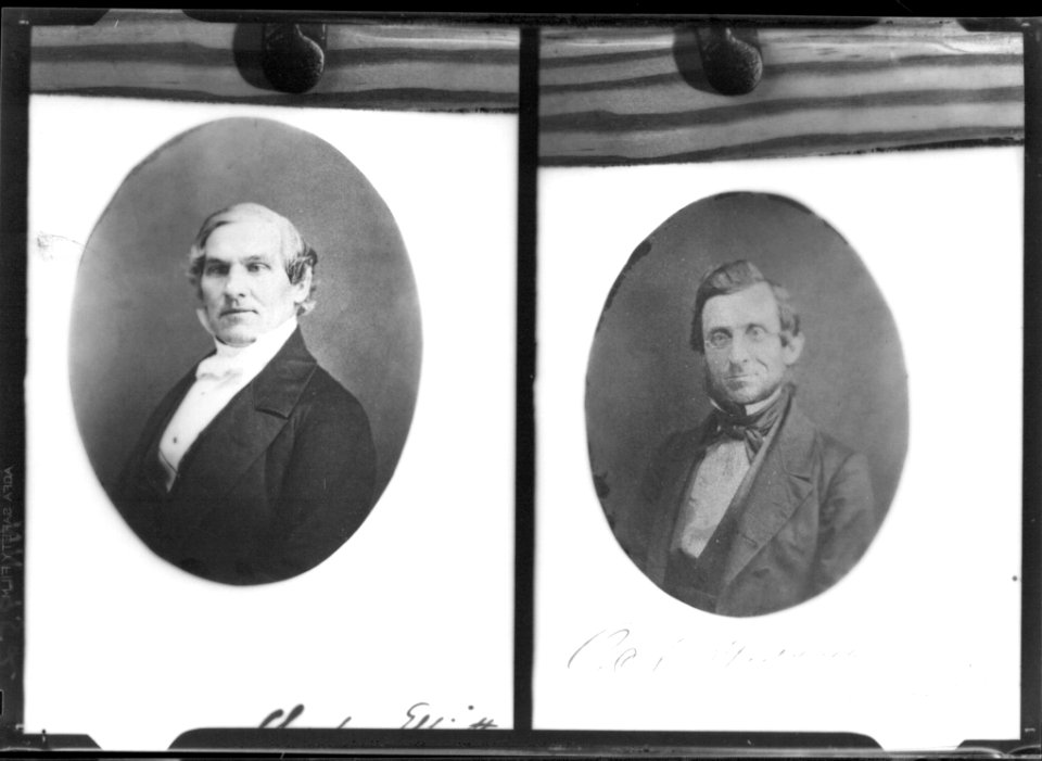 Composite of portrait photographs of Orange Nash Stoddard and Charles Elliott (1858) (3194649995)