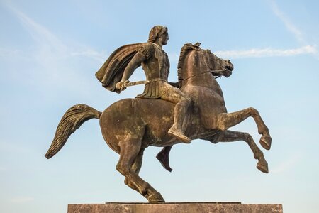 Emperor sculpture macedonia photo