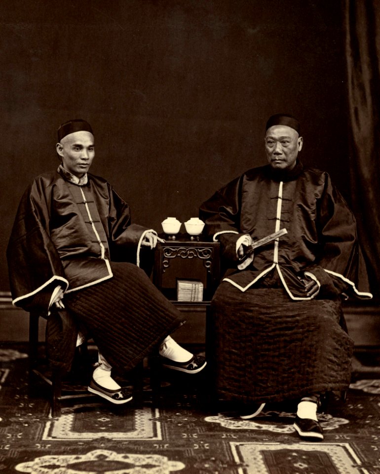 Compradore and his Friend by Lai Afong (cropped)