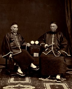 Compradore and his Friend by Lai Afong (cropped)