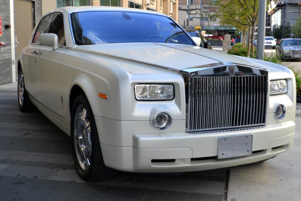 Cream white vehicle