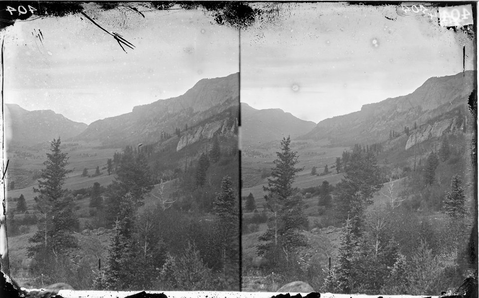 CONEJOS RIVER VALLEY CANYON, COLORADO (PANORAMA WITH NWDNS 106-WA-396) - NARA - 524043