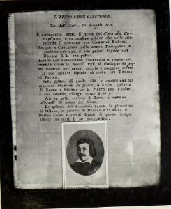 Conegliano, Inschrift zum Altarbild im Dome V.Cima. (BildID 15671656)