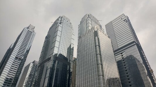 Office skyline gray office