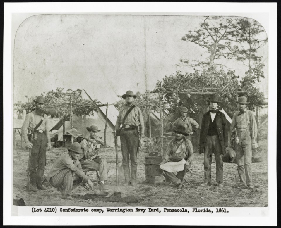 Confederate camp, Warrington Navy Yard, Pensacola, Florida, 1861