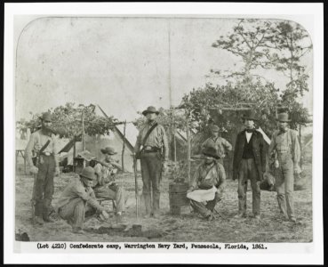 Confederate camp, Warrington Navy Yard, Pensacola, Florida, 1861