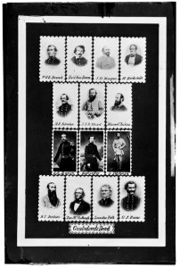 Confederate Dead- W.O.B. Branch, Earl Van Dorn, J.H. Morgan, W. Barksdale, A.S. Johnston, J.E.B. Stuart, 'Stonewall' Jackson, J.S. Bowen, Zollicoffer, L. Tilghman, A.J. Jenkins, Ben LOC cwpb.07607