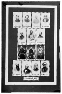 Confederate Dead- W.O.B. Branch, Earl Van Dorn, J.H. Morgan, W. Barksdale, A.S. Johnston, J.E.B. Stuart, 'Stonewall' Jackson, J.S. Bowen, Zollicoffer, L. Tilghman, A.J. Jenkins, Ben LOC cwpb.07610