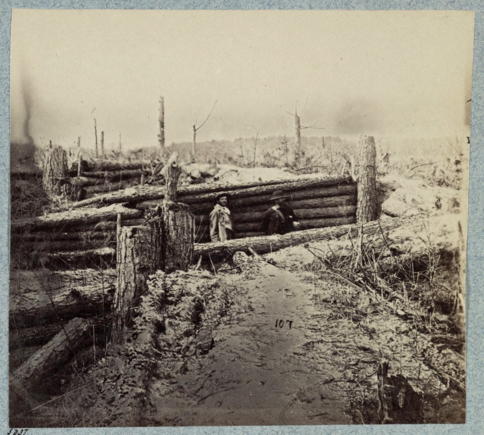 Confederate entrenchments near junction of old and new Court House Roads LCCN2012647744