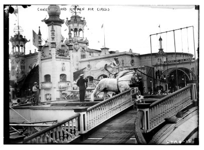 Coney Island, Open air circus LCCN2014689475 photo
