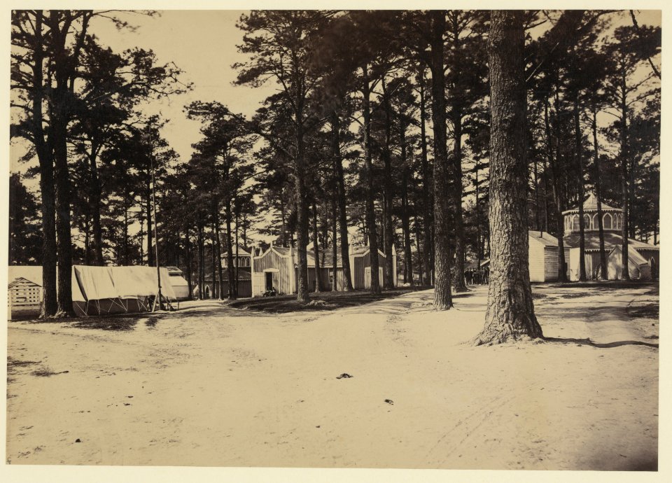 Confederate hosp(ital) near Richmond, Va., Ap(ril) 1865 LCCN2006681127