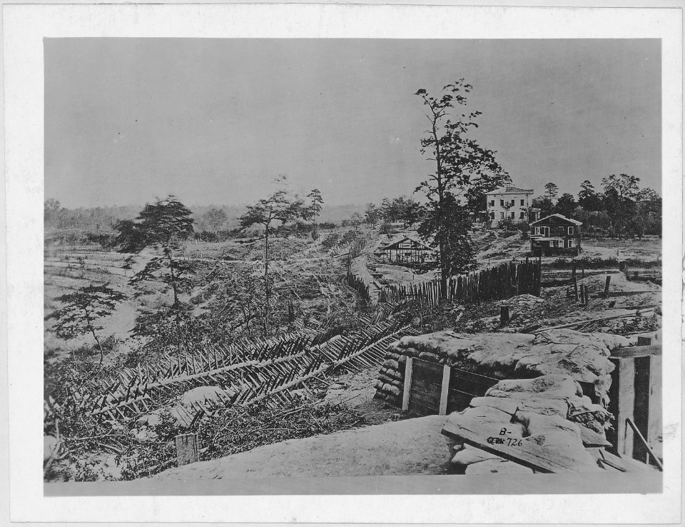 Confederate lines near Atlanta, Ga., and Potter House - NARA - 525131