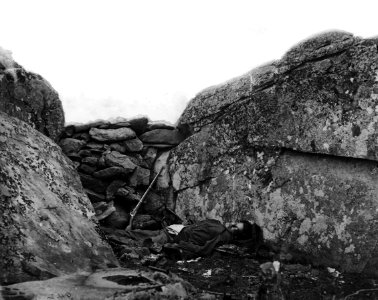 Confederate Dead at Devil's Den Gettysburg