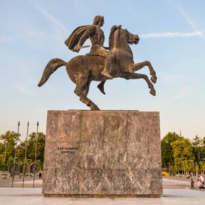 Emperor sculpture macedonia photo