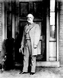 Confederate General Robert E. Lee poses in a late April 1865