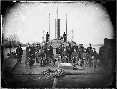 Confederate Ram Atlanta (after her capture) in James River, Va., 1863. (4166294213)