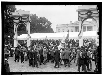 CONFEDERATE REUNION. PARADE. REVIEWING STAND LCCN2016867884