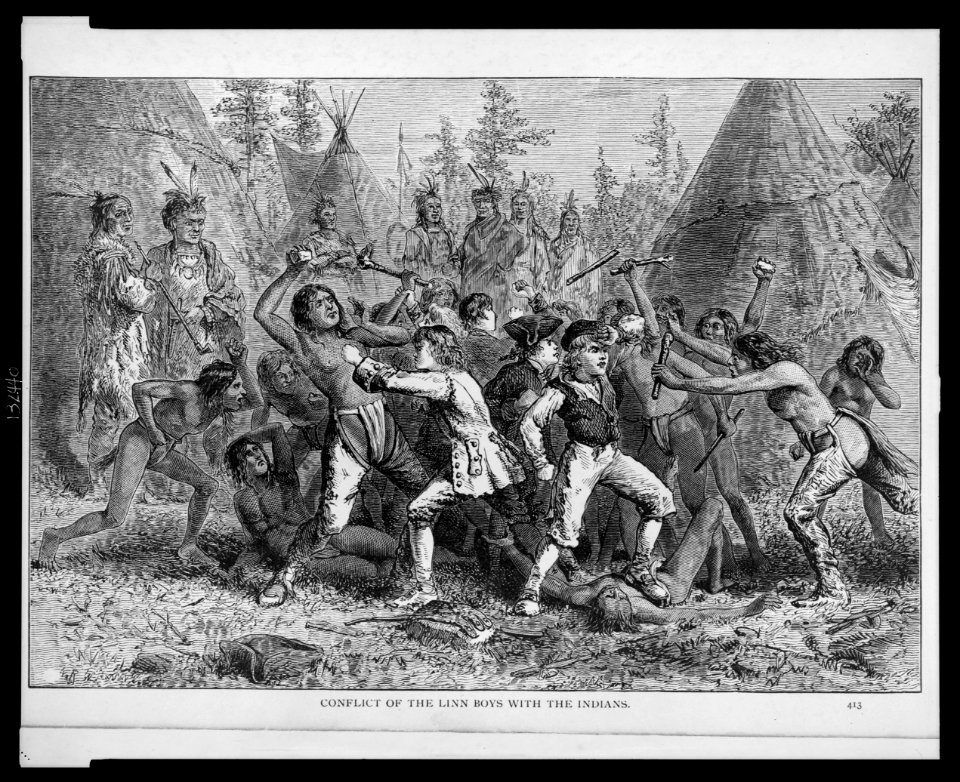 Conflict of the Linn boys with the Indians LCCN2003652508