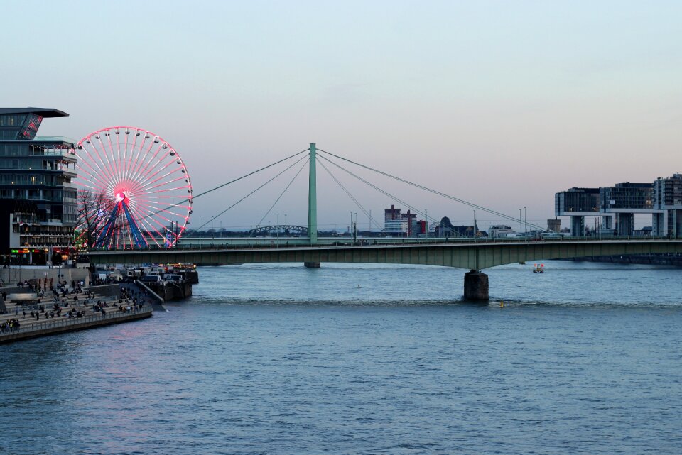 Ferris wheel waters river