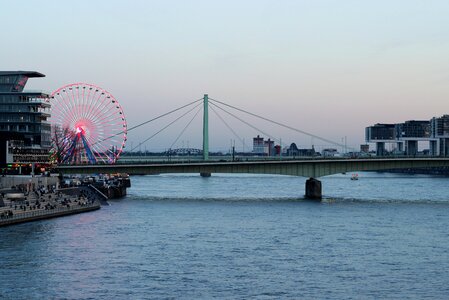 Ferris wheel waters river