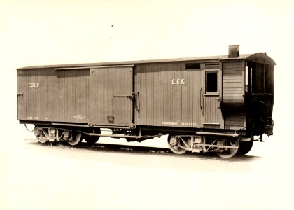 Congo Railways - Compagnie du Chemin de Fer du Katanga (CFK) - 3.5T bogie boxcar Nr. 2300