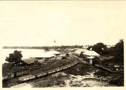 Congo Railways - Leopoldville - a view of the port and the train station