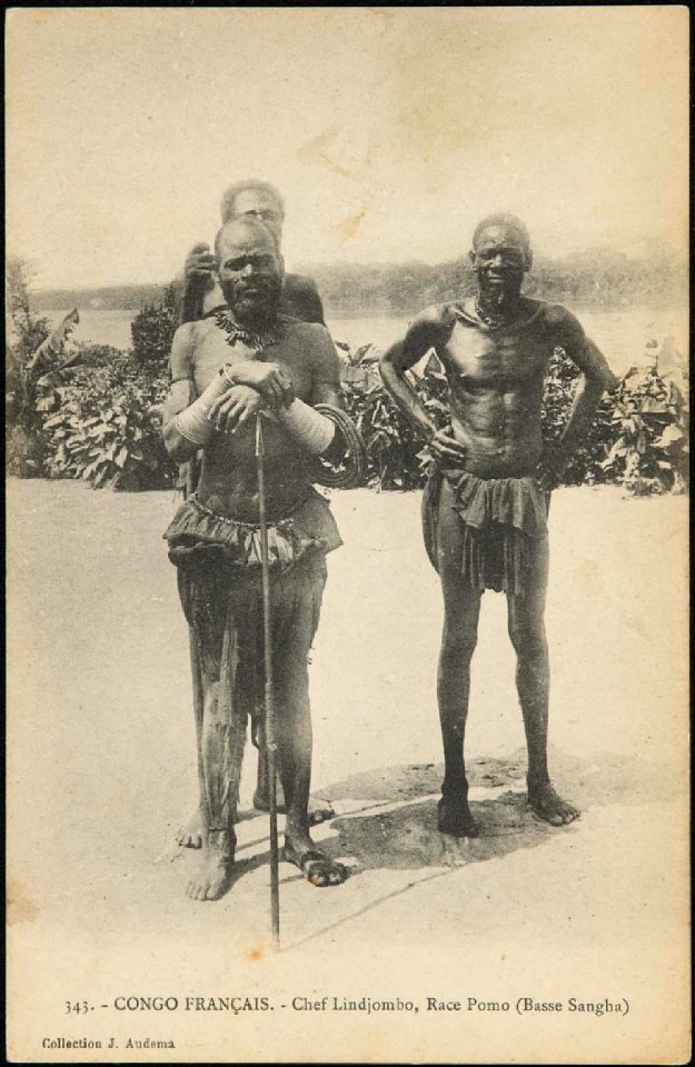 CONGO FRANÇAIS. Chef Lindjombo, Race Pomo (Basse Sangha)