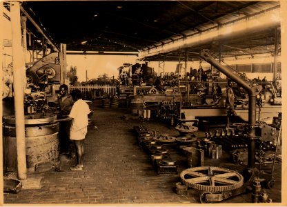Congo Railways - Albertville - A view of the railway workshops