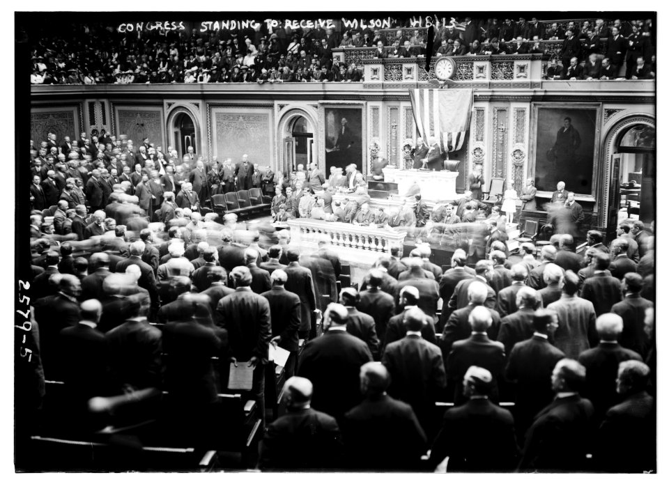 Congress standing to receive Wilson LCCN2014691636