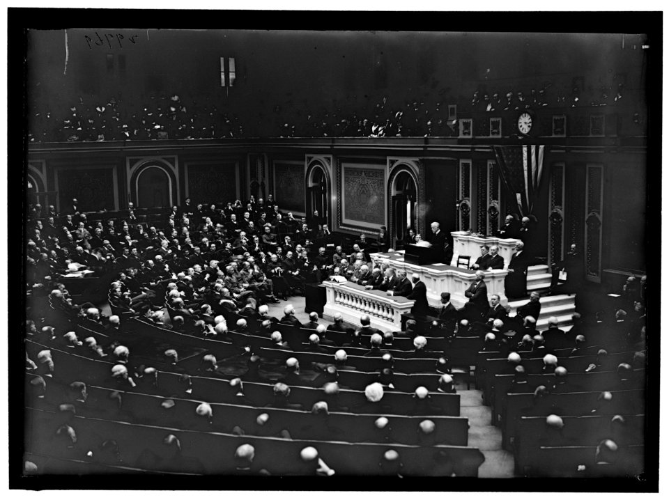 CONGRESS, U.S. MEMORIAL SERVICES FOR THEODORE ROOSEVELT. SEN. LODGE SPEAKING LCCN2016869680