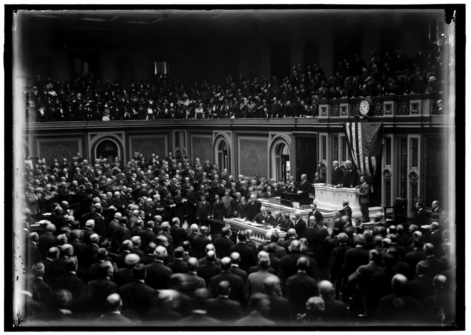 CONGRESS, WILSON BEFORE... FEBRUARY 3, 1917 LCCN2016867525