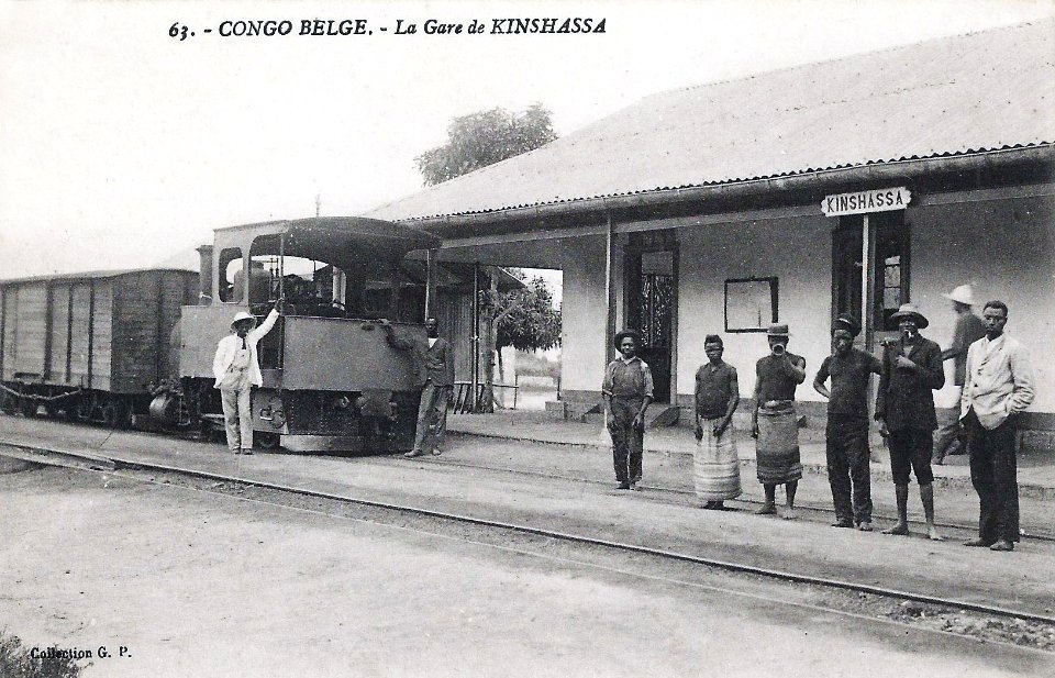 Congo Belge-La Gare de Kinshassa