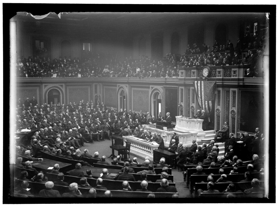 CONGRESS, WILSON BEFORE... FEBRUARY 3, 1917 LCCN2016867154