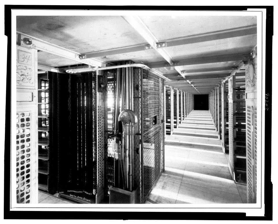 Congressional Library south book stack LCCN96524919