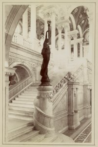Congressional Library. Grand staircase LCCN2013646348