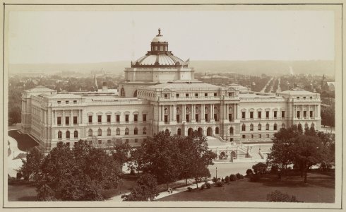 Congressional Library. View from the U.S. Capitol LCCN2013646349