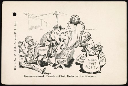 Congressional puzzle- - find Cuba in the cartoon LCCN2013651739
