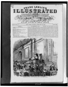 Congressional row, in the U. S. House of Representatives, midnight of Friday, February 5th, 1858 LCCN97502714