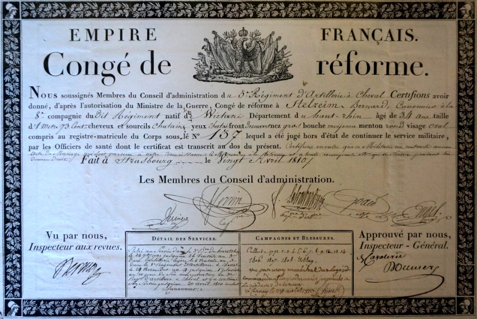 Congé de réforme 06027