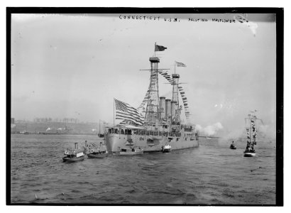 CONNECTICUT U.S.N. saluting MAYFLOWER LCCN2014689930