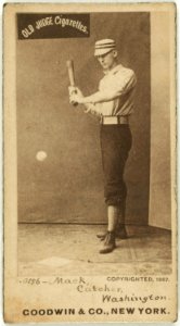 Connie Mack, Washington Statesmen, baseball card portrait LCCN2007686426
