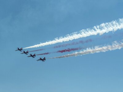 Smoke sky blue photo